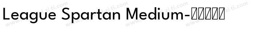 League Spartan Medium字体转换